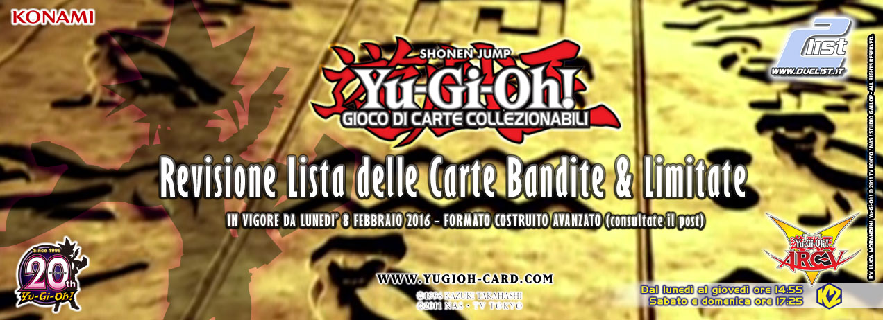 Lista Carte Bandite Yu Gi Oh