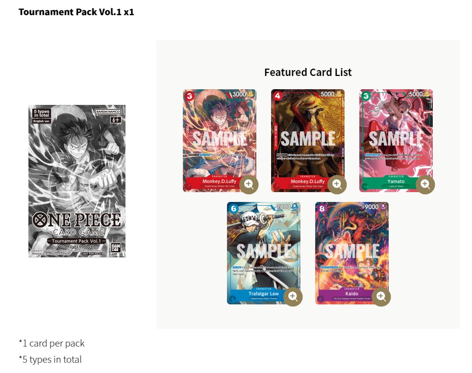 one piece card game event pack vol 1 One Piece TCG: Premium Card Collection