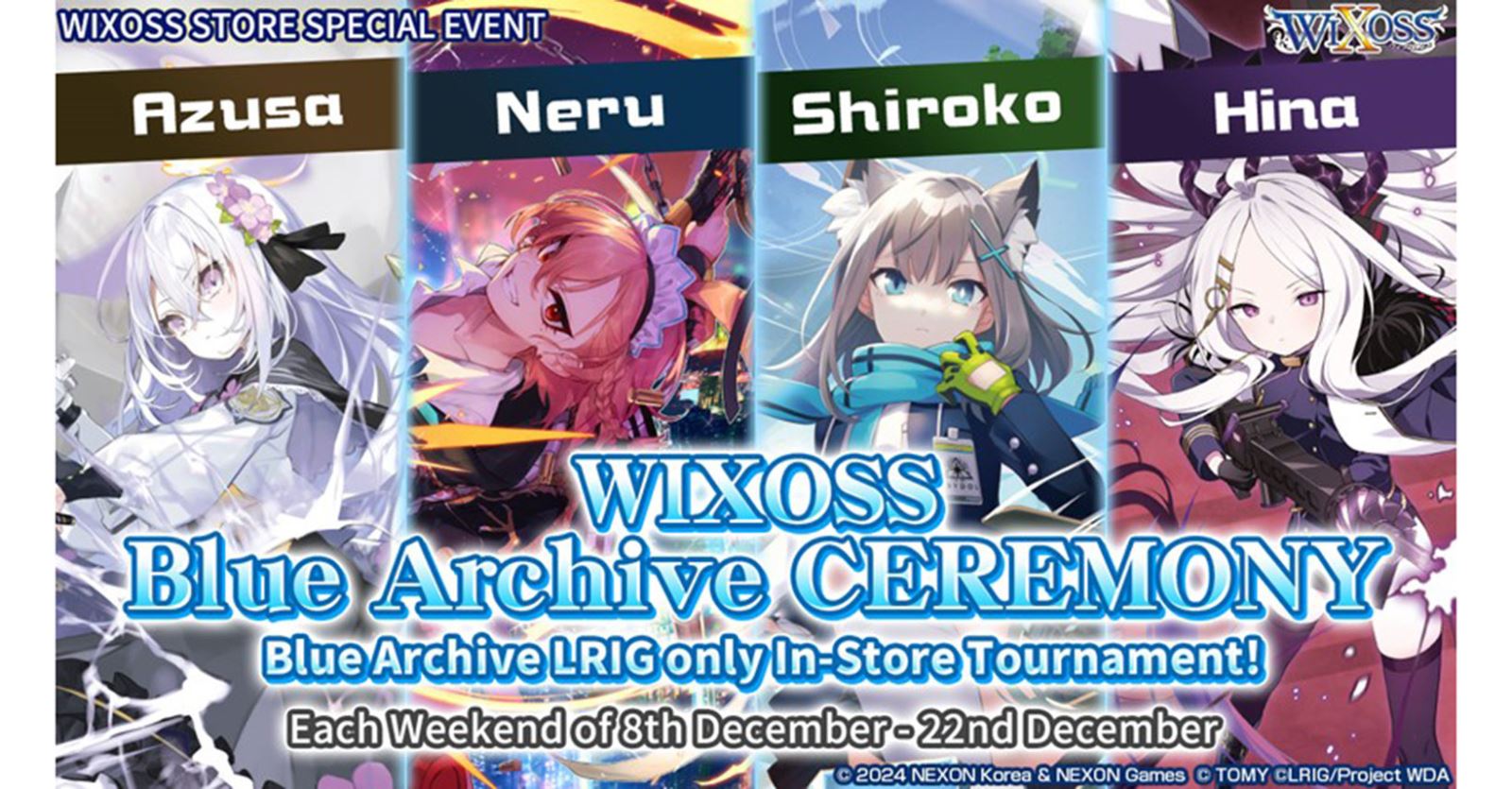 wixosstcg.eu - Wixoss Blue Archive Ceremony 2024
