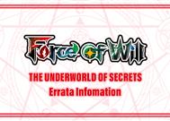 Erratas per The Underworld of Secrets