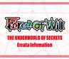Erratas per The Underworld of Secrets